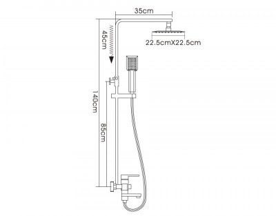 Душевая стойка Frap F2420