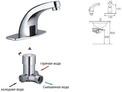 Сенсорный смеситель Frap F512-1