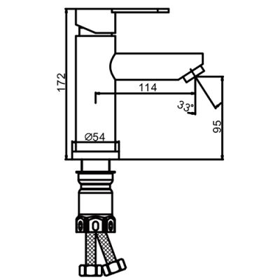 Смеситель для раковины Frap F10801