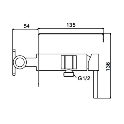 Смеситель с гигиеническим душем Frap F7516