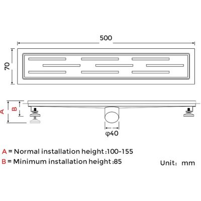 Душевой трап Gappo G85007-1