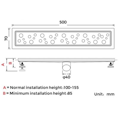 Душевой трап Gappo G85007-2