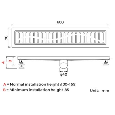 Душевой трап Gappo G86007-3