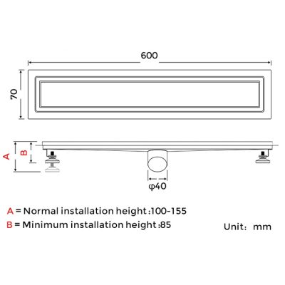 Душевой трап Gappo G86007-4