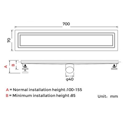 Душевой трап Gappo G87007-4