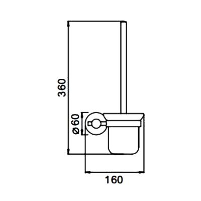 Ершик для унитаза Frap F30210