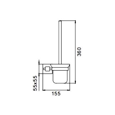 Ершик для унитаза Frap F30310