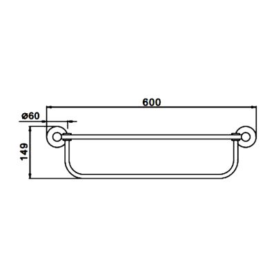 Полка для полотенец Frap F30124