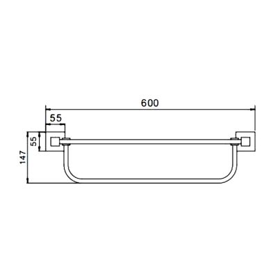 Полка для полотенец Frap F30324