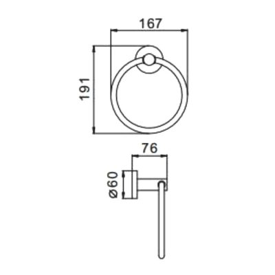 Полотенцедержатель Frap F30104