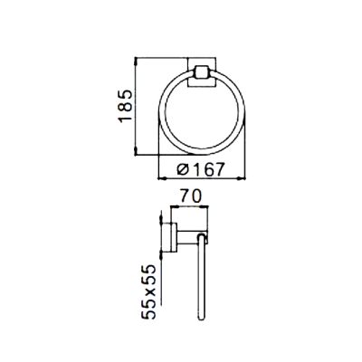 Полотенцедержатель Frap F30304