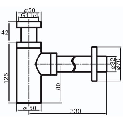 Сифон для раковины Frap F82-6