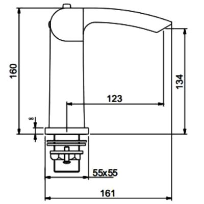 Смеситель для раковины Gappo G1007-40