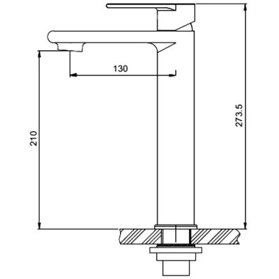 Смеситель для раковины Gappo G1099-22