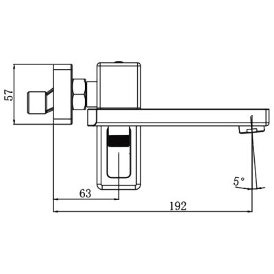 Смеситель для ванны Gappo G17-6 G3217-6