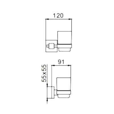 Держатель со стаканом Frap F30306