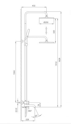 Душевая система G2406-6