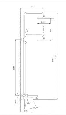 Душевая система G2406-9