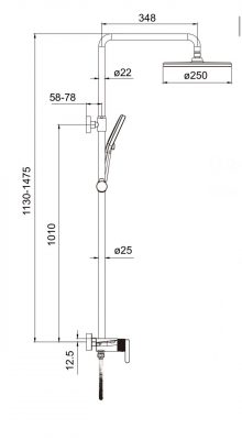 Душевая система G2495-91