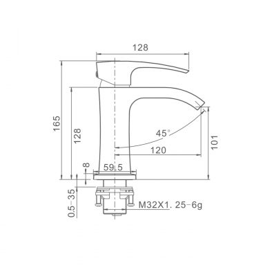 Смеситель для раковины G1007-9