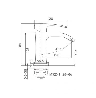 Смеситель для раковины G1007-3