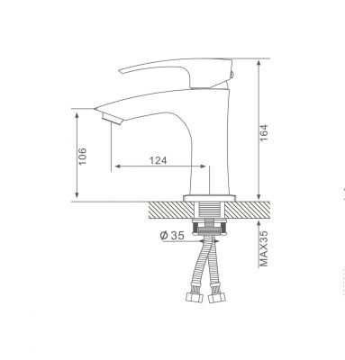 Смеситель для раковины G1007-66