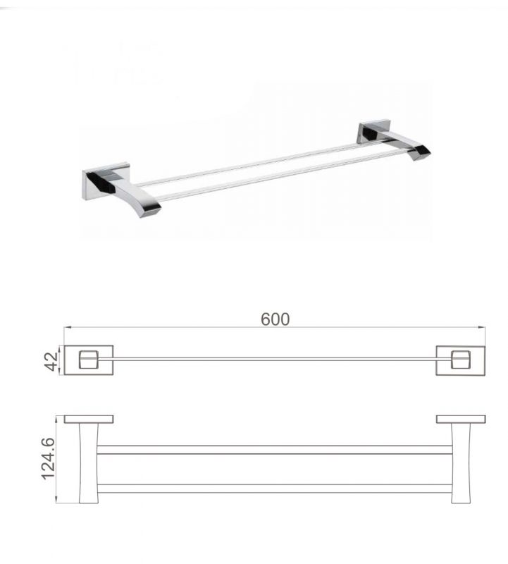 Полотенцедержатель двойной G0709