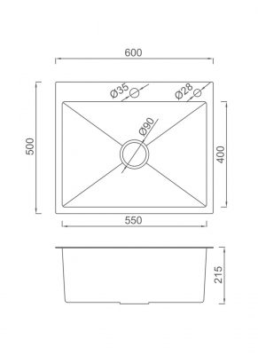 Кухонная мойка GS6050-6