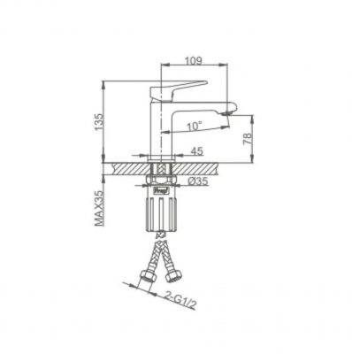 Смеситель для раковины F1084-6