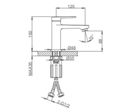 Смеситель для раковины F1085-9