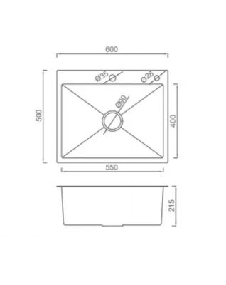 Кухонная мойка GS6050-3