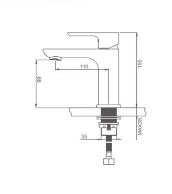 Смеситель для раковины G1048-3