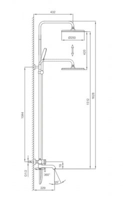 Душевая система G2406-3