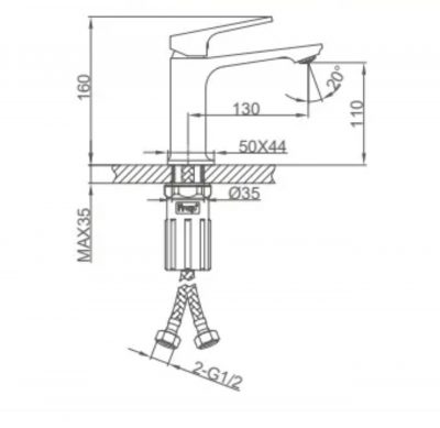 Смеситель для раковины F1086-9