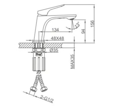 Смеситель для раковины F1087-9