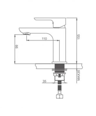 Смеситель для раковины G1048-9