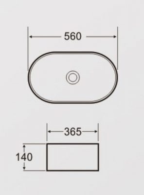 Раковина керамическая GAPPO K385