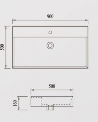 Раковина керамическая GAPPO K556А