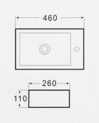 Раковина керамическая GAPPO К301