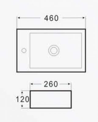 Раковина керамическая GAPPO К302
