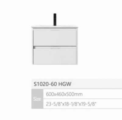 Мебель для ванной S1020-60HGW (раковина+тумба)