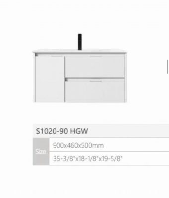 Мебель для ванной S1020-90HGW (раковина+тумба)