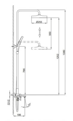 Душевой смеситель F2488-9