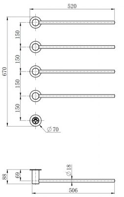 Полотенцесушитель GR1034-3