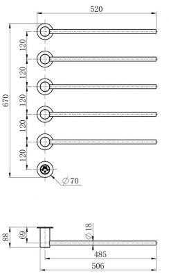 Полотенцесушитель GR1035-3