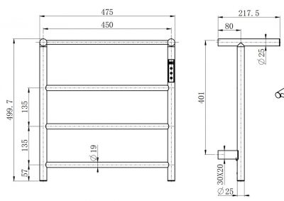 Полотенцесушитель GR2053-9